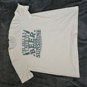 NWOT Bella Canvas Beer and Sunshine T Shirt